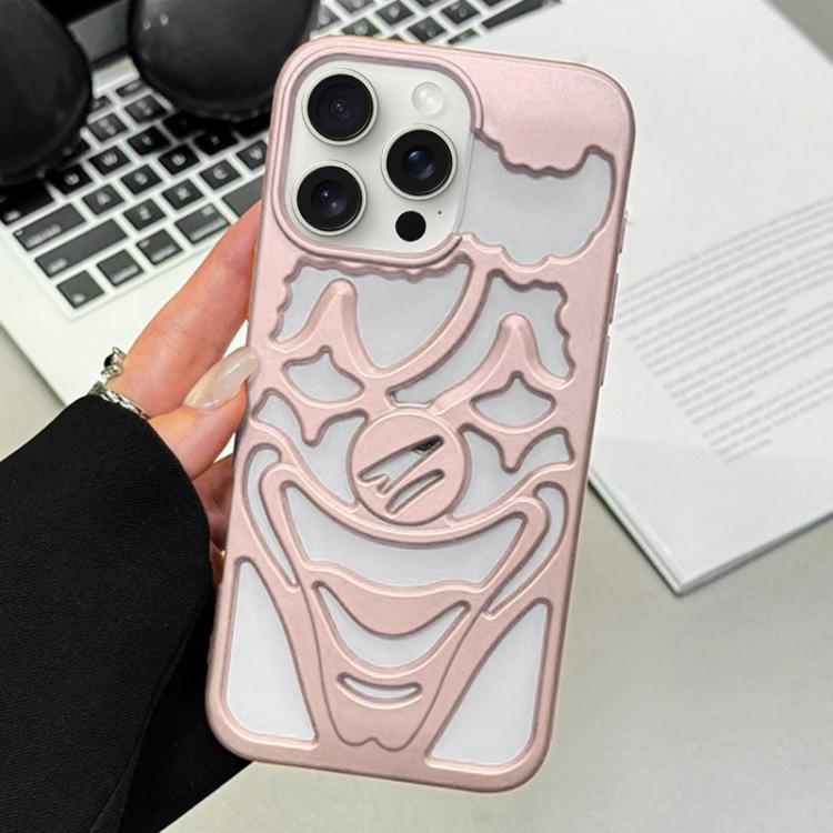 Oil Spraying Hollow Out Clown Heat Dissipation TPU Phone Case, For iPhone 15 Pro Max, For iPhone 15 Pro, For iPhone 15, For iPhone 14, For iPhone 14 Pro, For iPhone 14 Pro Max