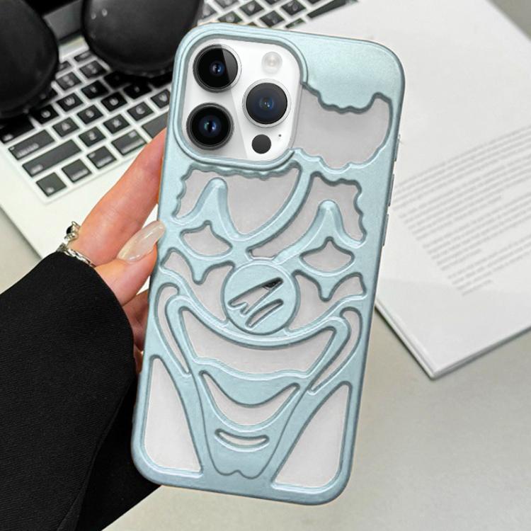 Oil Spraying Hollow Out Clown Heat Dissipation TPU Phone Case, For iPhone 15 Pro Max, For iPhone 15 Pro, For iPhone 15, For iPhone 14, For iPhone 14 Pro, For iPhone 14 Pro Max