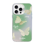 Butterfly Pattern Silver Plating PC Hybrid TPU Phone Case, For iPhone 17e / 16e, For iPhone 17 Pro Max, For iPhone 17 Pro, For iPhone 17, For iPhone Air, For iPhone 16 Pro Max