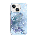 Butterfly Pattern Silver Plating PC Hybrid TPU Phone Case, For iPhone 15, For iPhone 14 Plus, For iPhone 14, For iPhone 14 Pro, For iPhone 14 Pro Max, For iPhone SE 2022 / SE 2020