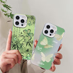 Butterfly Pattern Silver Plating PC Hybrid TPU Phone Case, For iPhone 12 mini, For iPhone 11 Pro Max, For iPhone 11, For iPhone 11 Pro, For iPhone XS / X, For iPhone XR