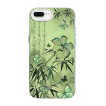 Butterfly Pattern Silver Plating PC Hybrid TPU Phone Case, For iPhone XS Max, For iPhone 8 Plus / 7 Plus