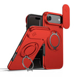Camera Sliding Shield Magnetic Rotation Holder Phone Case, For iPhone 17 Pro Max, For iPhone 17 Pro, For iPhone 17, For iPhone Air, For iPhone 16 Pro Max, For iPhone 16 Pro