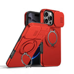 Camera Sliding Shield Magnetic Rotation Holder Phone Case, For iPhone 17 Pro Max, For iPhone 17 Pro, For iPhone 17, For iPhone Air, For iPhone 16 Pro Max, For iPhone 16 Pro