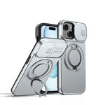 Camera Sliding Shield Magnetic Rotation Holder Phone Case, For iPhone 14 / 13, For iPhone 14 Pro, For iPhone 14 Pro Max, For iPhone 13 Pro Max / 12 Pro Max, For iPhone 13 Pro, For iPhone 12 / 12 Pro
