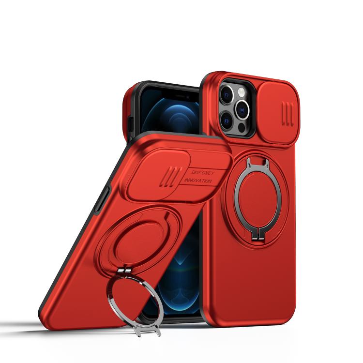 Camera Sliding Shield Magnetic Rotation Holder Phone Case, For iPhone 14 / 13, For iPhone 14 Pro, For iPhone 14 Pro Max, For iPhone 13 Pro Max / 12 Pro Max, For iPhone 13 Pro, For iPhone 12 / 12 Pro