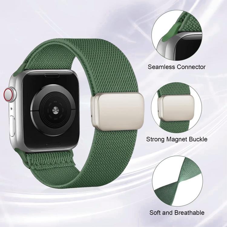 xDfind Nylon Twill Texture Magnetic Buckle Watch Band, For Apple Watch 42 / 44 / 45 / 46 / 49mm, For Apple Watch 38 / 40 / 41 / S11 42mm