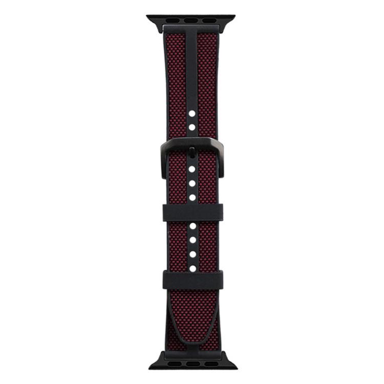 xDfind Flame Hybrid Nylon Braid Silicone Watch Band, For Apple Watch 42 / 44 / 45 / 46 / 49mm, For Apple Watch 38 / 40 / 41 / S11 42mm