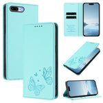 Strong Magnetic Dual Butterfly RFID Vegan Leather Phone Case, For iPhone X / XS, For iPhone XR, For iPhone XS Max, For iPhone 8 Plus / 7 Plus