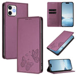 Strong Magnetic Dual Butterfly RFID Vegan Leather Phone Case, For iPhone 14 Pro Max, For iPhone 13 Pro Max, For iPhone 13 Pro, For iPhone 12 / 12 Pro