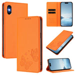 Strong Magnetic Dual Butterfly RFID Vegan Leather Phone Case, For iPhone X / XS, For iPhone XR, For iPhone XS Max, For iPhone 8 Plus / 7 Plus