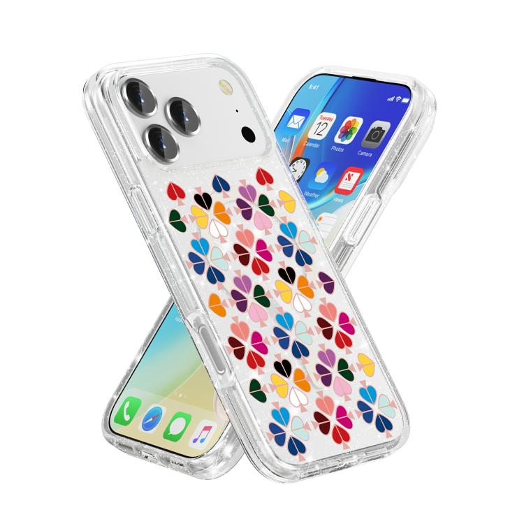 Glittering Crystal Red Heart Pattern Magnetic Phone Case, For iPhone 17 Pro Max, For iPhone 17 Pro