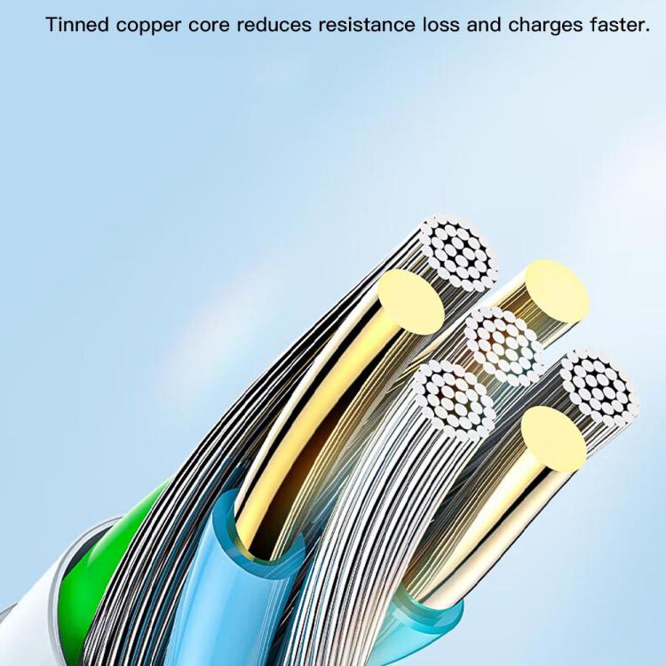 TOTU GTZB01-PD Series 27W Type-C to 8 Pin Data Cable Set, Length: 0.5m + 1m + 2m