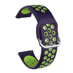 For Samsung Galaxy Watch Active2 44mm Two-color Silicone Replacement Strap Watchband