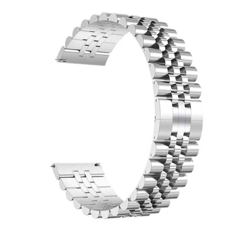 Five Beads Steel Replacement Strap Watchband, 20mm For Samsung Galaxy Watch 3 41mm, 22mm For Samsung Galaxy Watch 3 45mm, 20mm For Amazfit GTR 2 / Amazfit GTR 47mm, 22mm For Amazfit GTR 42mm, 20mm For Huawei Watch GT 2 42mm                             ...