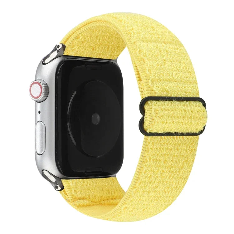 Solid Color Nylon Watchband For Apple Watch Series 6 & SE & 5 & 4 44mm / 3 & 2 & 1 42mm, For Apple Watch Series 7 45mm / 6 & SE & 5 & 4 44mm / 3 & 2 & 1 42mm