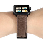 Litchi Texture Genuine Leather Watchband For Apple Watch Series 6 & SE & 5 & 4 44mm / 3 & 2 & 1 42mm, For Apple Watch Series 7 45mm / 6 & SE & 5 & 4 44mm / 3 & 2 & 1 42mm
