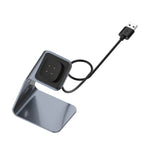 For Fitbit Versa 3 / Fitbit Sence Aluminum Alloy Charger Holder with Chip Protection, Support Fast Charging, For Fitbit Versa 3
