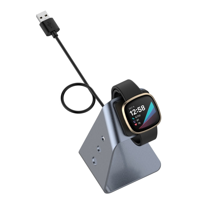 For Fitbit Versa 3 / Fitbit Sence Aluminum Alloy Charger Holder with Chip Protection, Support Fast Charging, For Fitbit Versa 3