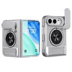 Lens Sliding Window Multifunctional Magnetic Shockproof Phone Case, For iPhone Duo