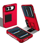 Three-dimensional Folding Holder PC Phone Case, For iPhone Duo