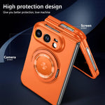 360 Rotation Ring Holder MagSafe Shockproof PC Phone Case, For iPhone Duo