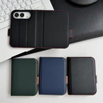 Litchi Texture Foldable Stand Phone Leather Case with Screen Protector, For iPhone Duo