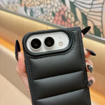Cotton Filling Down Jacket Folding Phone Case, For iPhone Duo