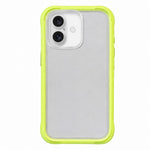 Silicone Frame Bumper Frosted Back Panel Phone Case, For iPhone 16