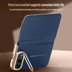 Navigator Series Double-Sided Full Coverage Smart Flip Phone Case with Lens Holder, For iPhone Duo