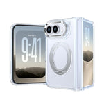 Rotating Holder Magnetic Transparent Phone Case, For iPhone Duo