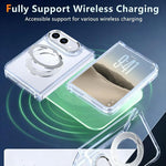 Rotating Holder Magnetic Transparent Phone Case, For iPhone Duo