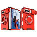 Sliding Camshield Ring Holder Phone Case, For iPhone Duo