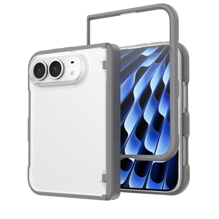 Magnetic Hinge Shockproof Integrated Film PC Phone Case, For iPhone Duo