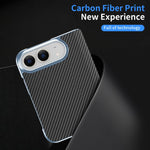 Electroplated Carbon Fiber Pattern Folding Phone Case with Hinge, For iPhone Duo
