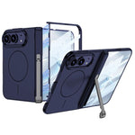 GKK Integrated Magnetic Hinge Side Foldable Holder Full Coverage Phone Case, For iPhone Duo