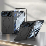 GKK Prism Hinge Full Coverage Side Holder Slim Ring Magnetic Phone CaseCase, For iPhone Duo