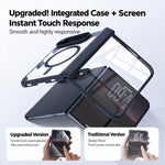 Spring Hinge Magnetic Integrated Film Phone Case, For iPhone Duo