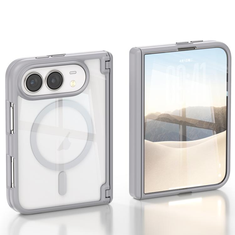 Spring Hinge Magnetic Integrated Film Phone Case, For iPhone Duo