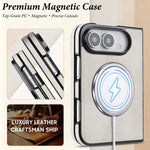 Folding Magnetic PU Phone Case, For iPhone Duo