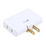 1 to 3 15A 180 Degrees Rotation Extension Multi Plug Mini Slim Wireless Outlet Socket, US Plug, AC 110-220V