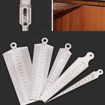Wedge Feeler Gap 15-30mm Stainless Steel Ruler Inspection Taper Gauge Metric Imperial Measure Tool, 15-30mm Metric Imperial