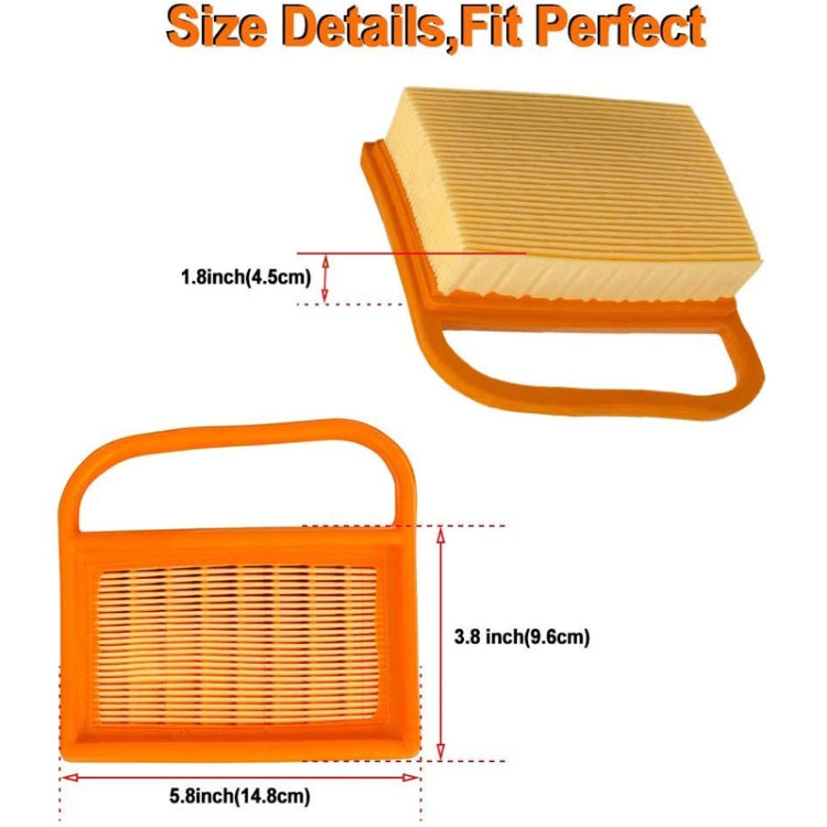 Air Filter Cleaner for Stihl TS410 420 480 500i Concrete Cutoff Chop Saw Replace 4238 141 0300 Stens 605-555 Rotary 12716, For Stihl TS410 420
