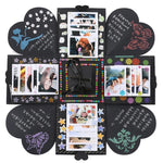 Creative DIY Handmade Photo Album Commemorative Book Surprise Explosion Gift Box, Finished + PVC Version, Handmade Photo Album