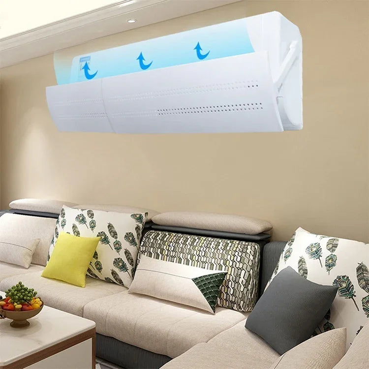 Bedroom Wall-Mounted Baby Universal Anti-Straight Blowing Air Conditioning Windshield Wind Deflector Shroud, Y Rounded Corner Version, Y Rounded Corner Version
