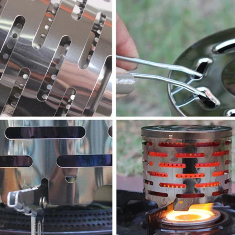 Outdoor Camping Stainless Steel Heater Cover Mini Tent Infrared Heating Stove Cover, Heater Cover