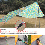 20 PCS Outdoor Tent Awnings Windproof Fixing Clip Multifunctional Wind Rope Buckle
