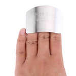 Creative Kitchen Necessary Food Vegetable Cutting Stainless Steel Hand Finger Guard Protector, Cutting Finger Protector
