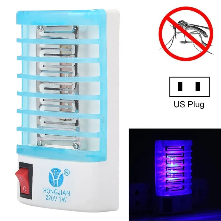 Efficient 4-LED Blue Light Mosquito Killer Night Lamp, US Plug, AC110V, US Plug
