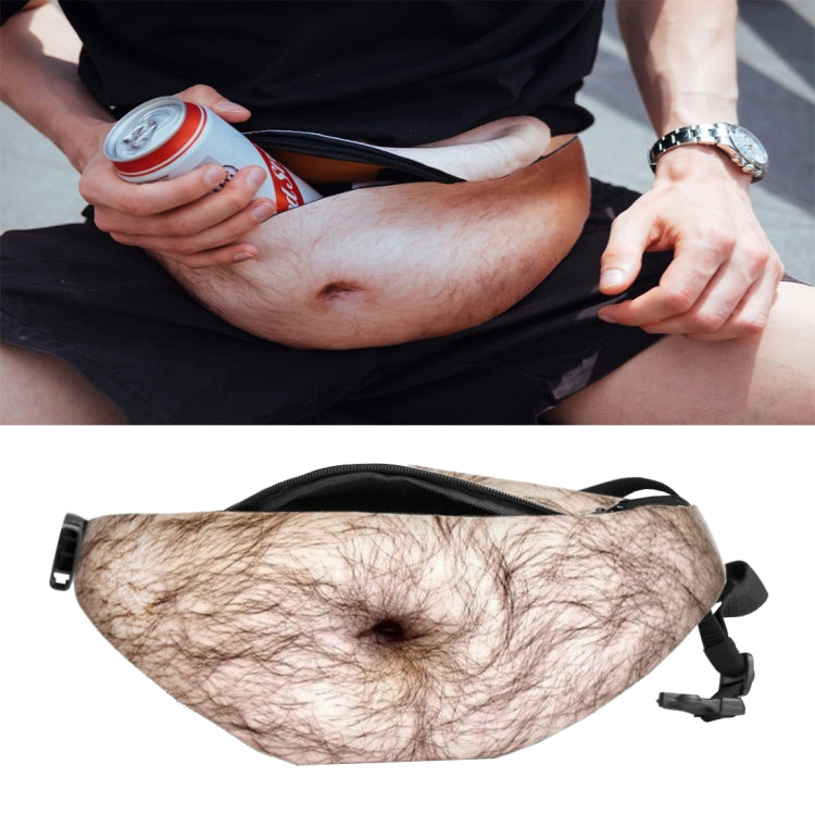 Creative Funny Anti-harassment Artificial Belly Shape Outdoor Bags, Multifunctional Portable Unisex Sports Belly Waist Bag, HC0879A, HC0879B, HC0879C, HC0879D, HC0879E, HC0879F